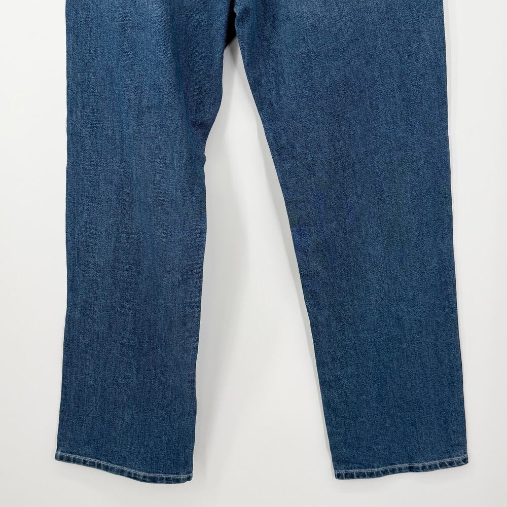 Express Embellished Stud Straight Leg Jeans NWT Size 8 Medium Wash Gold Studs - Picture 8 of 12